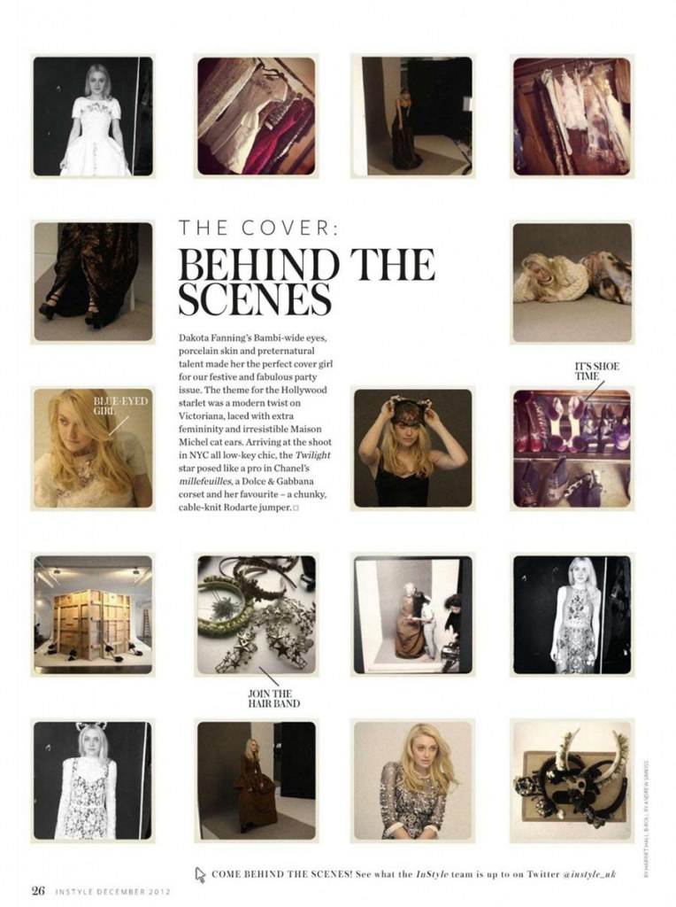 Dakota Fanning @ InStyle UK December 2012