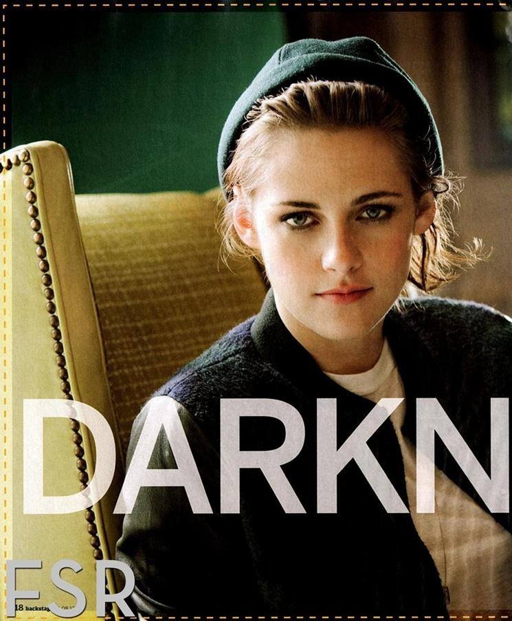 Kristen Stewart @ Backstage Magazine November 2012