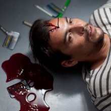 เรย์ โดนเหล็กแหลมแทงหัวทะลุใน “ตีสาม3D