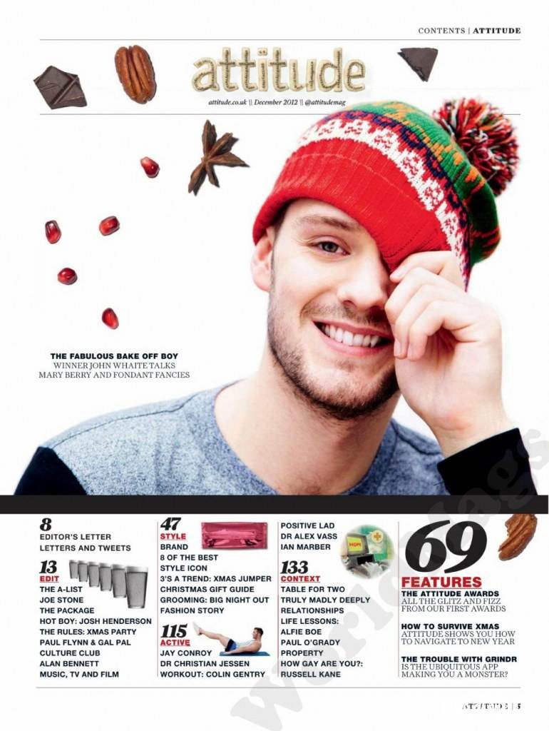 John whaite @ Attitude UK December 2012