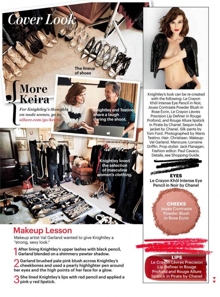 Keira Knightley @ Allure December 2012