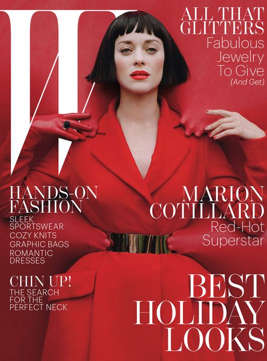 Marion Cotillard @ W Magazine December 2012