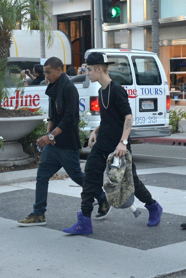 Justin riding in LA:B