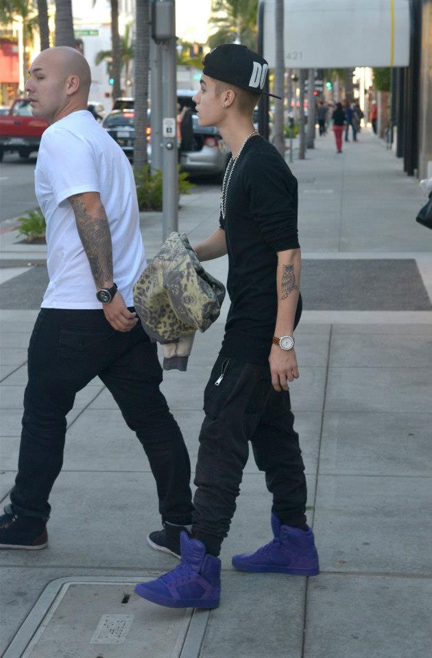 Justin riding in LA:B