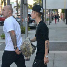Justin riding in LA:B