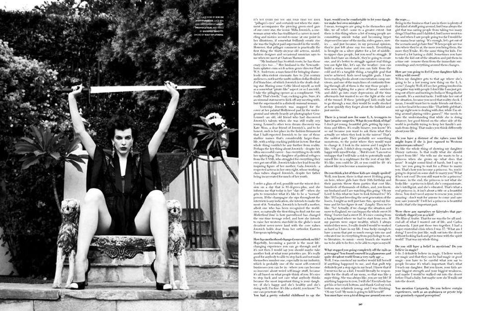 Milla Jovovich @ Flaunt November 2012