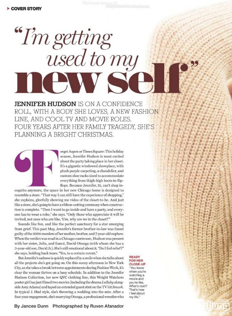 Jennifer Hudson @ Redbook December 2012