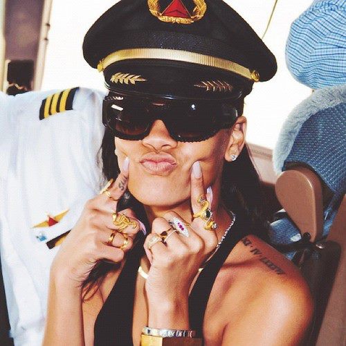 Rihanna navy