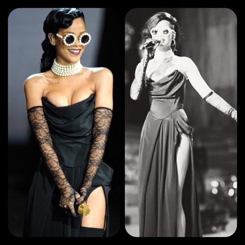 Rihanna navy