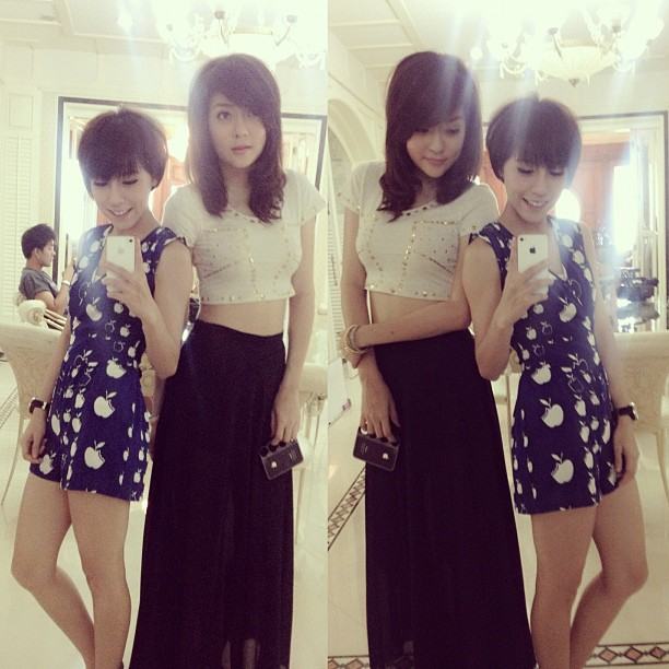 แอปเปิ้ล สีสะเหงี่ยน ไฮโซสาวลาว น่ารักซะ