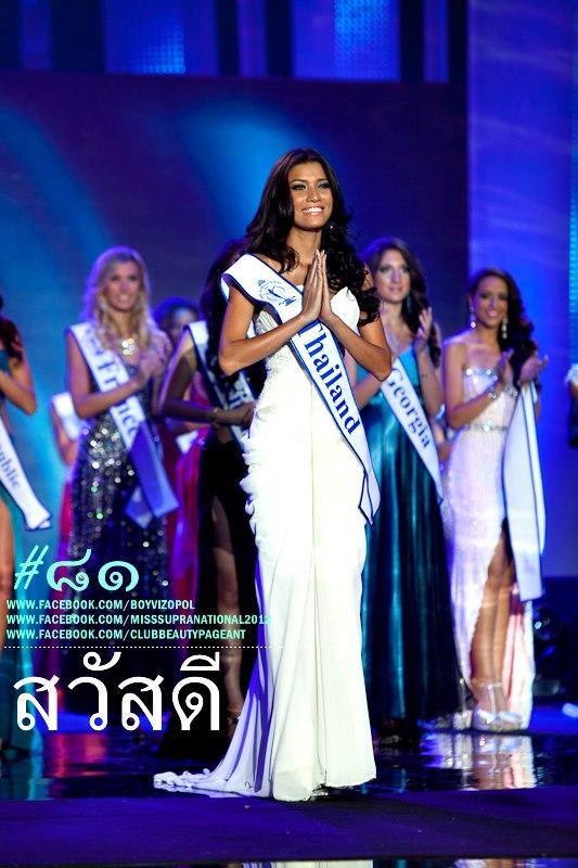 เธอที่ทำให้คนไทยยิ้มได้ นัน นันทวัน รองอันดับ 1 Miss Supranational  2012