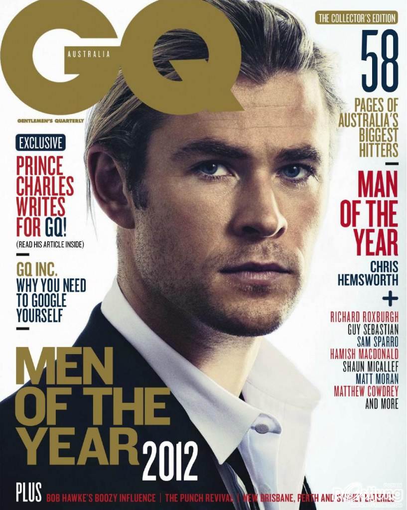 Chris Hemsworth @ GQ Australia December 2012-January 2013