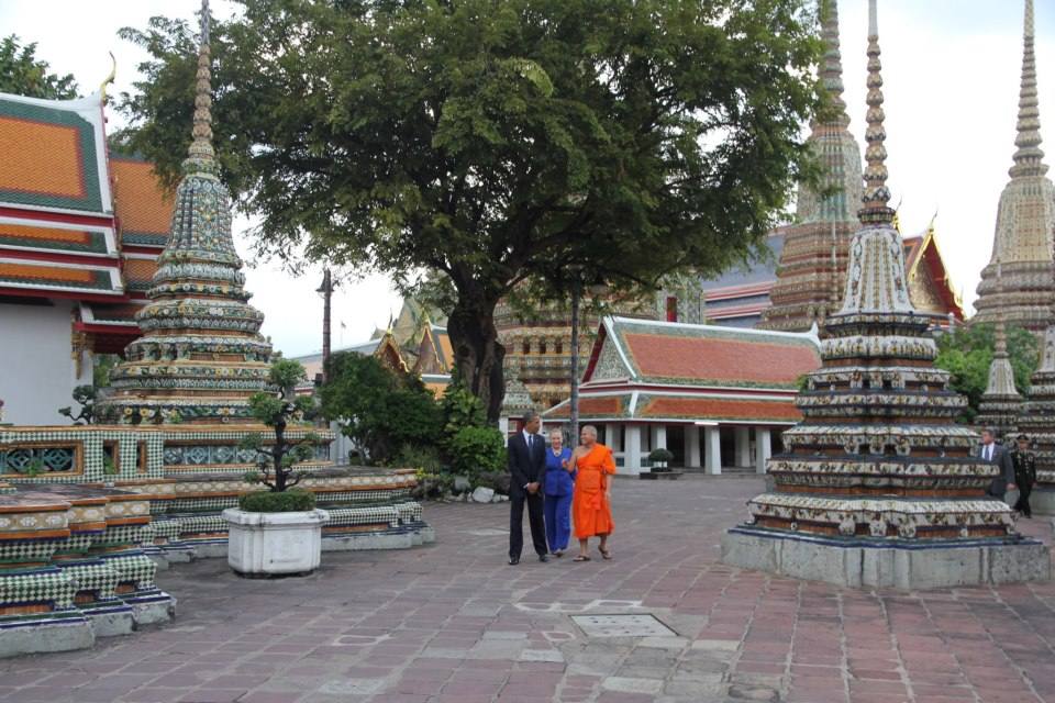 รูปภาพจากการเยือนไทยของประธานาธิบดีสหรัฐ บารัค โอบามา และ รัฐมนตรีว่าการกระทรวงการต่างประเทศสหรัฐ ฮิลลารี่ คลินตัน เ
