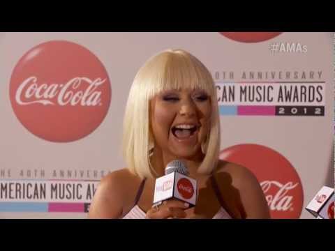 Christina Aguilera - Red Carpet Interview - AMA 2012