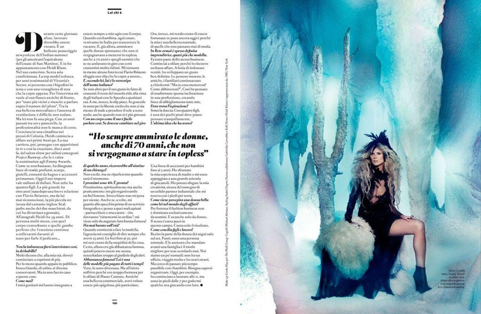 Heidi Klum @ Amica December 2012