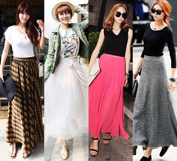แฟชั่น คอลเลคชั่น กระโปรงยาว เก๋ ๆ