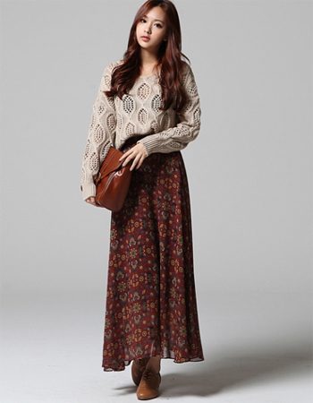 แฟชั่น คอลเลคชั่น กระโปรงยาว เก๋ ๆ