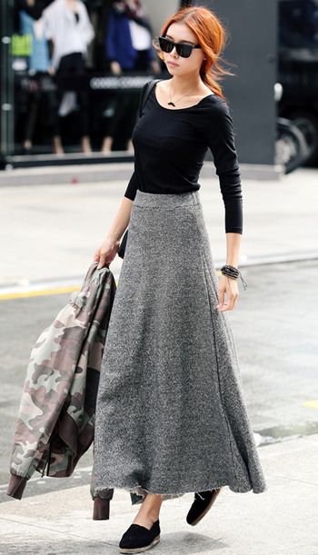 แฟชั่น คอลเลคชั่น กระโปรงยาว เก๋ ๆ