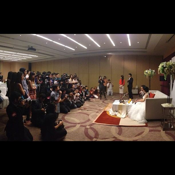 ภาพบรรยากาศ งานแต่ง ปลื้ม-ทับทิม สุดหวาน