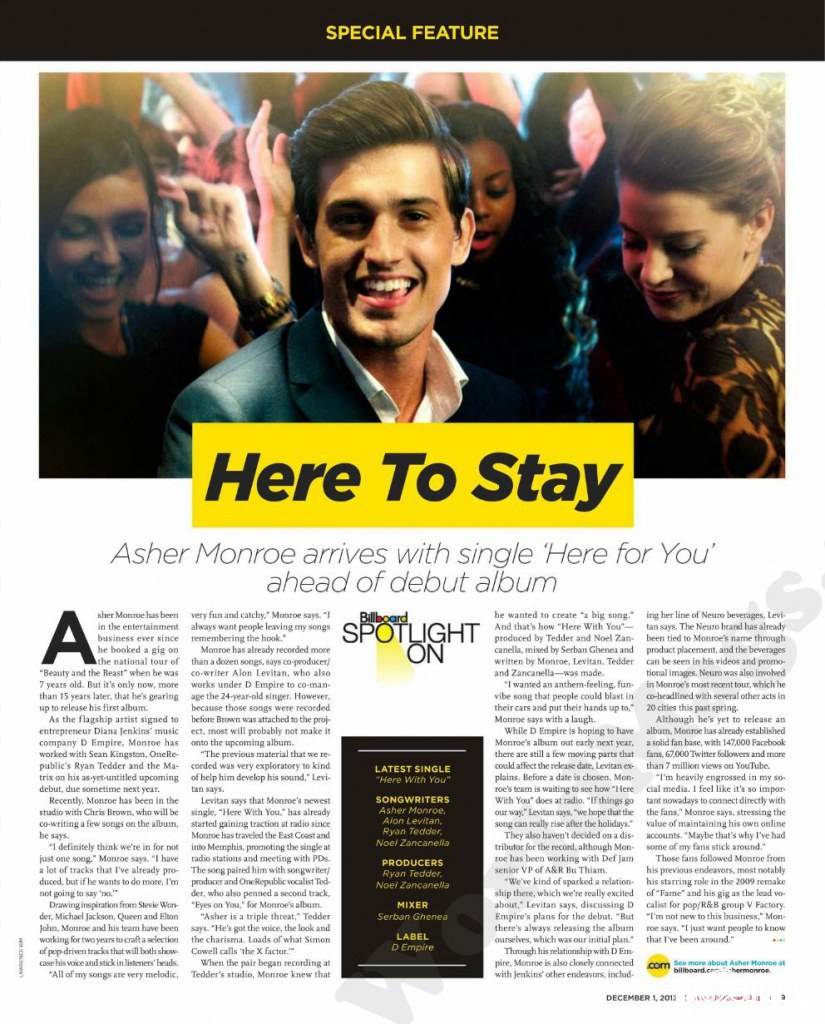 Asher Monroe & T.I @ Billboard Magazine December 2012
