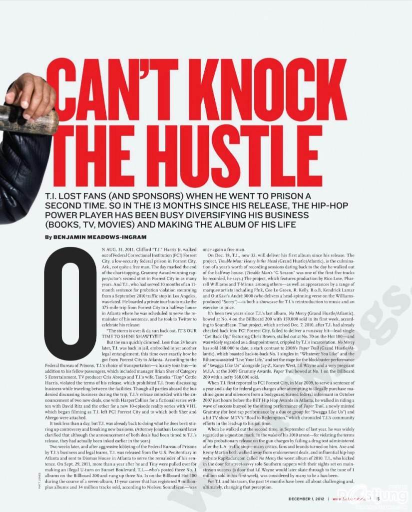 Asher Monroe & T.I @ Billboard Magazine December 2012