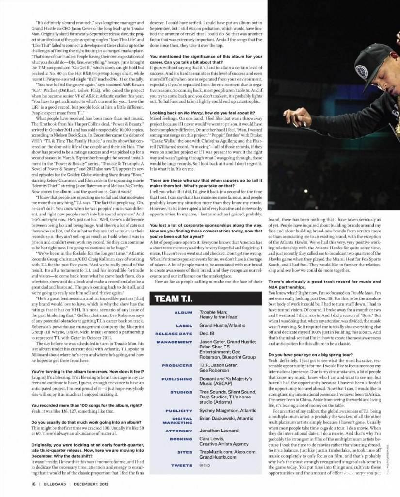 Asher Monroe & T.I @ Billboard Magazine December 2012