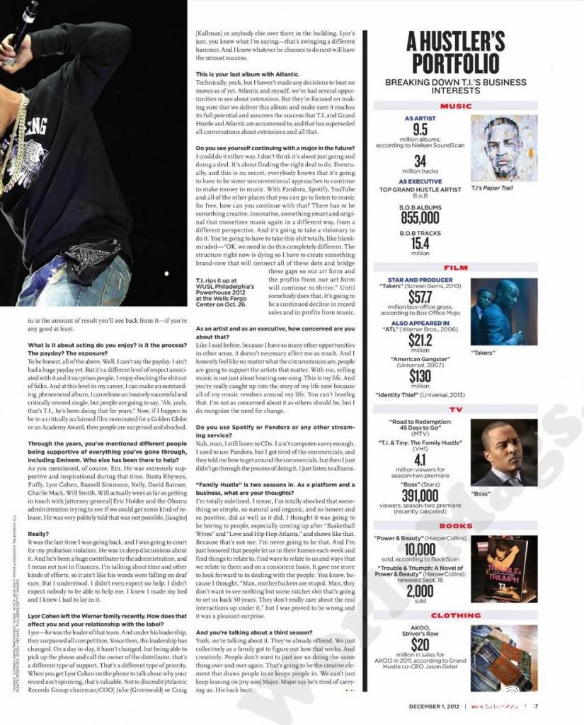 Asher Monroe & T.I @ Billboard Magazine December 2012