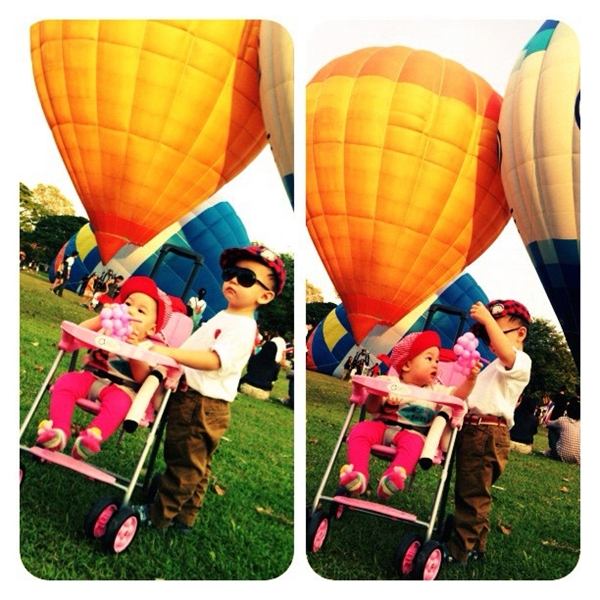 ครอบครัวน่ารัก พลอย ชิดจันทร์ พาลูกเที่ยว งานบอลลูน-ลอยกระทง