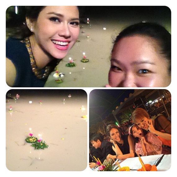เก็บตก! ตามดูเหล่าดารา ในคืนวันลอยกระทง