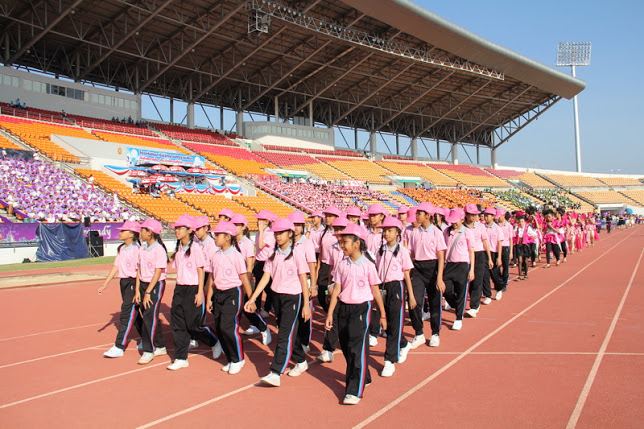 ขบวนพาเหรดกีฬาสี ร.ร.มารีย์วิทยา นครราชสีมา 2555