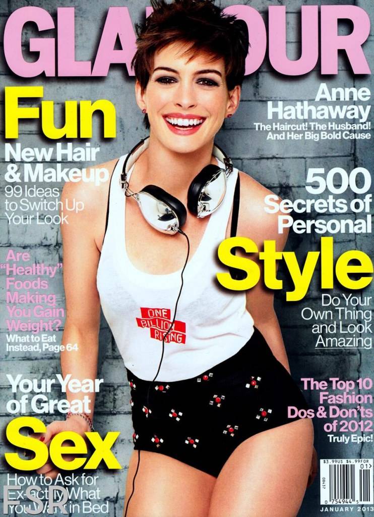 Anne Hathaway @ Glamour USA January 2013