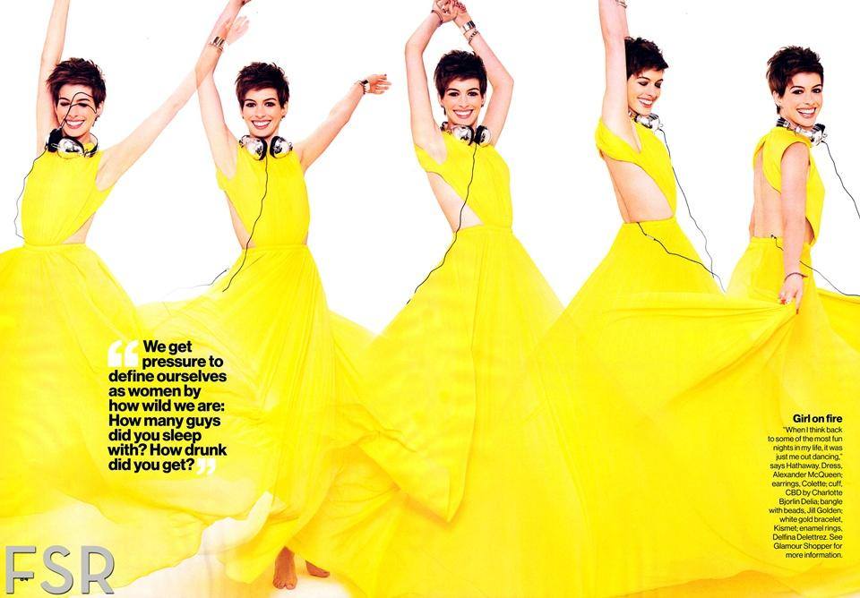 Anne Hathaway @ Glamour USA January 2013