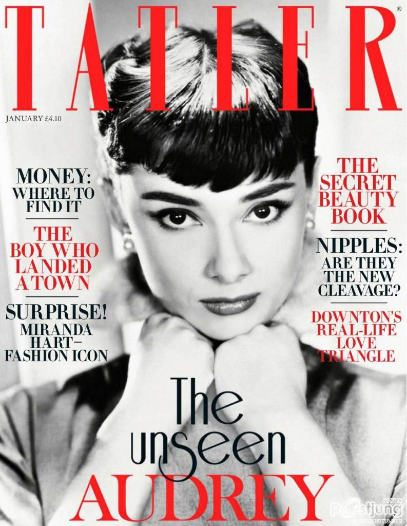 The Unseen... Audrey Hepburn @ Tatler UK Magazine January 2013