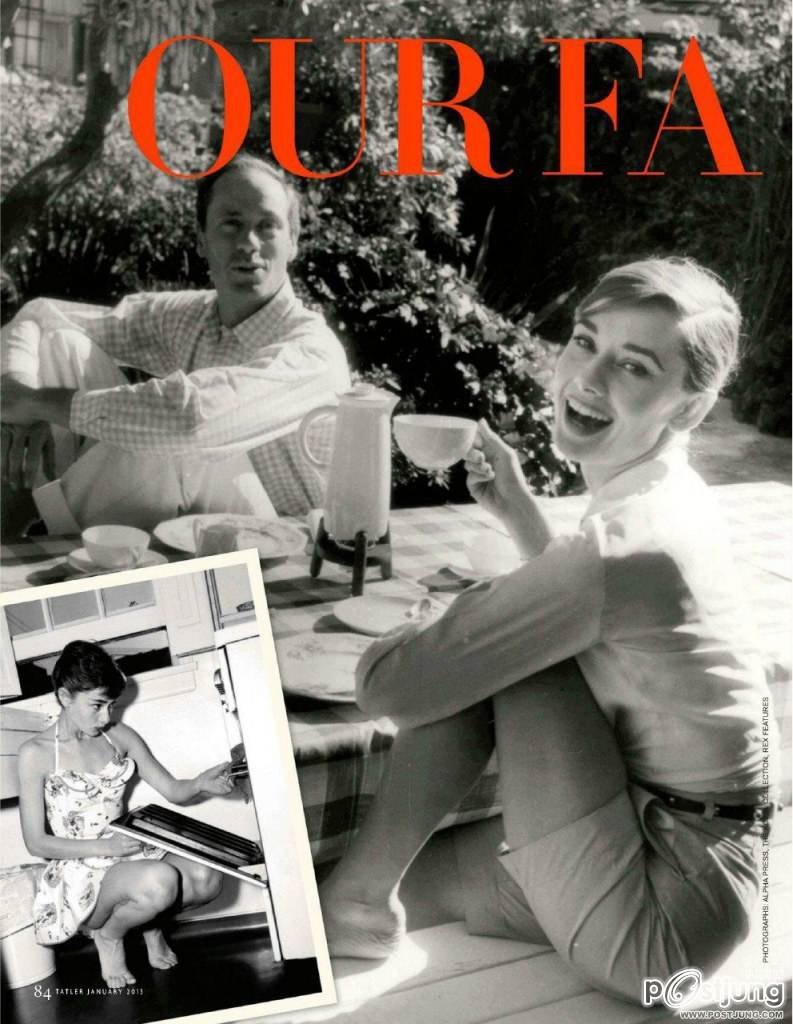 The Unseen... Audrey Hepburn @ Tatler UK Magazine January 2013