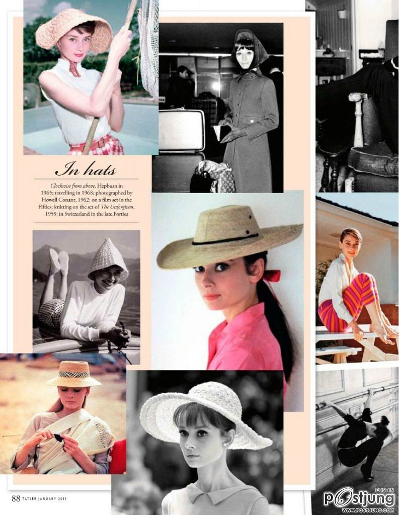 The Unseen... Audrey Hepburn @ Tatler UK Magazine January 2013