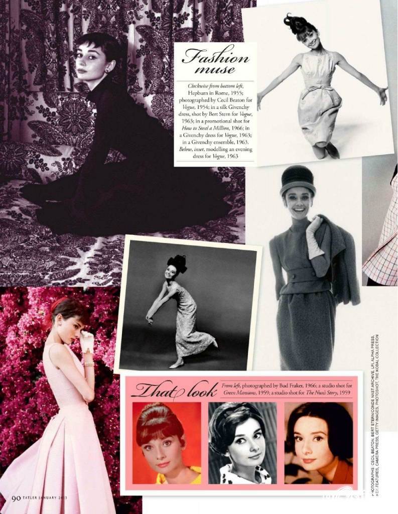 The Unseen... Audrey Hepburn @ Tatler UK Magazine January 2013