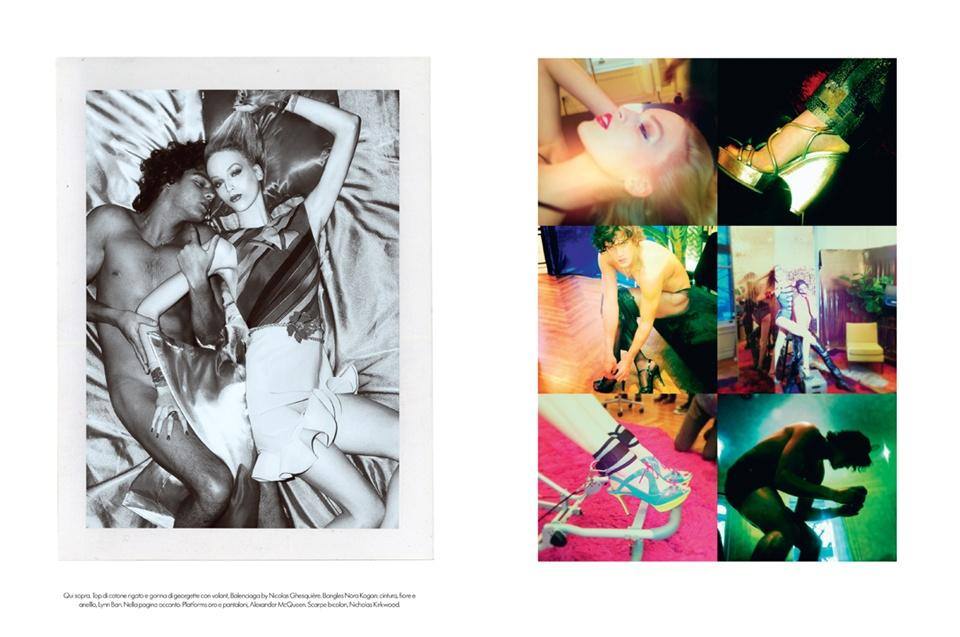 Vanessa Axente & Marlon Teixeira @ Vogue Italia December 2012