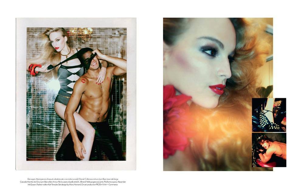 Vanessa Axente & Marlon Teixeira @ Vogue Italia December 2012