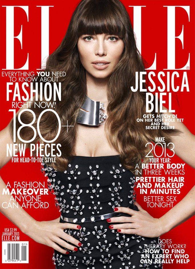 Jessica Biel @ Elle US January 2013