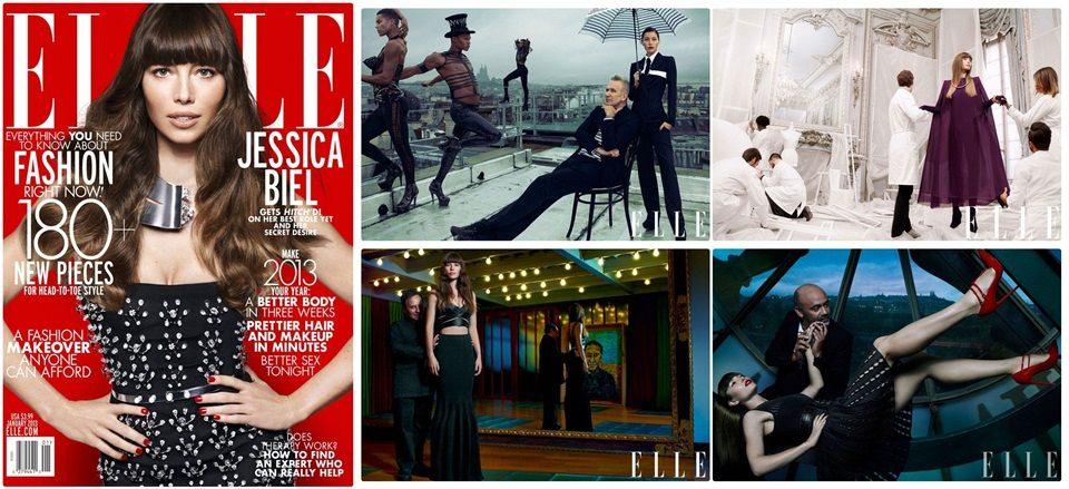 Jessica Biel @ Elle US January 2013