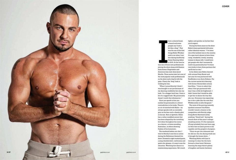 Robin Windsor @ Gay Times Magazine January 2013