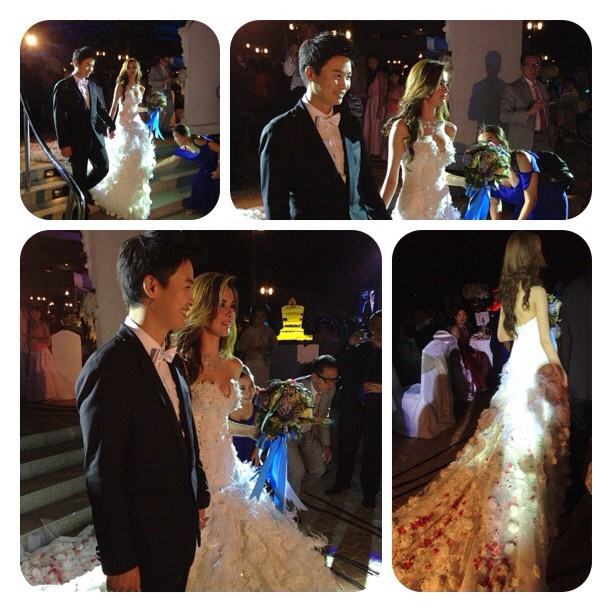 ชื่นมื่น! งานแต่ง มิ้ม อัมราภัสร์ กับทายาท รอยัล คลิฟ