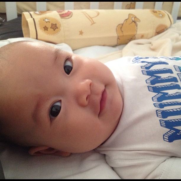 น้องแพทริก ลูกชายนิหน่า-แบงค์ น่ารัก น่าชัง