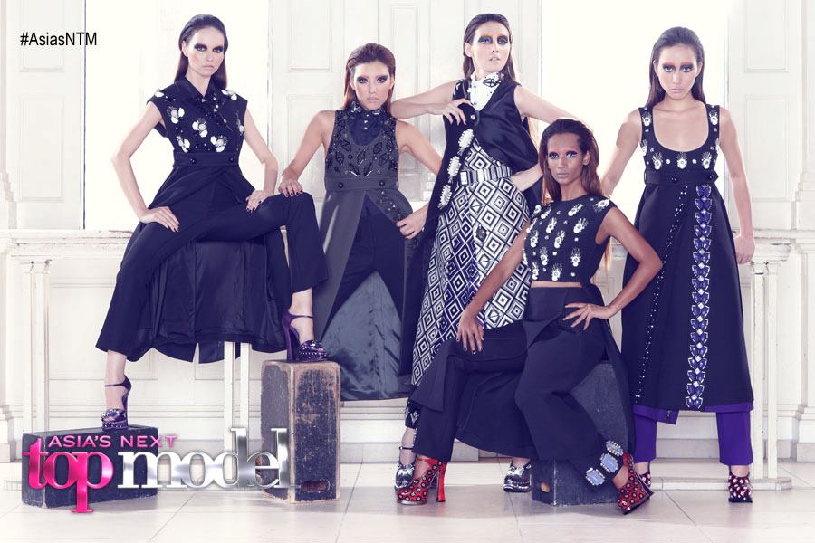 Asia's next top model Cycle.1 ep.2 Prada Virtual Princesses in Groups for Harpers Bazaar