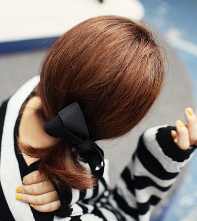 แฟชั่น ผมสวยด้วย โบว์ เก๋ ๆ เพิ่มความหวาน ให้กับตัวเอง