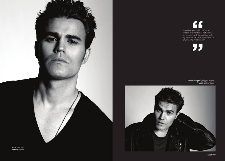 Paul Wesley @ GLOW vol.1 no.10 December 2012