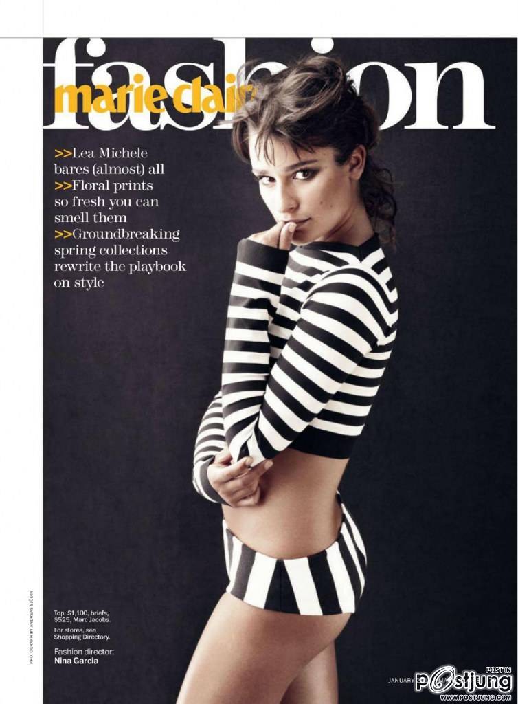Lea Michele @ Marie Claire USA January 2013