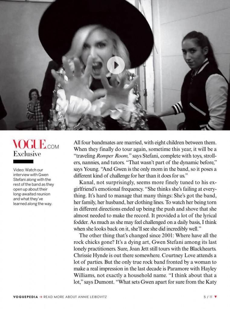 Gwen Stefani @ Vogue US January 2013