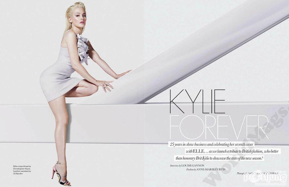 Kylie Minogue @ Elle UK January 2013