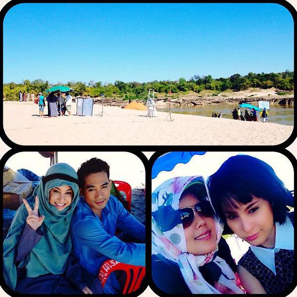 ภาพล่าสุดจากกองถ่ายละครฟ้าจรดทราย ตุ้ย-ขวัญ จัดเต็ม